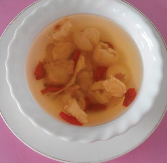 養血安神 . 花旗參圓肉杞子茶